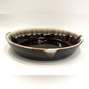 Pfaltzgraff Gourmet Brown Drip Glaze Stoneware Oval Casserole Dish #241 10" Long